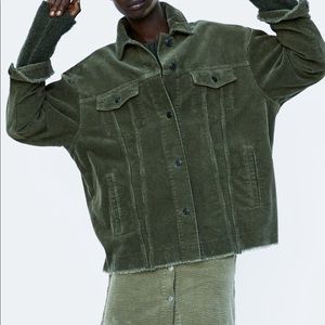 ZARA Green corduroy jacket
